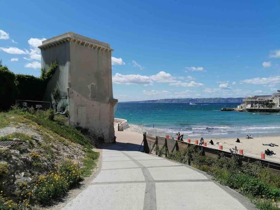 Magnifique Appartement T4, Plage Des Catalans Marseille Exterior photo
